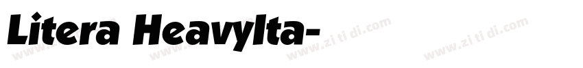 Litera HeavyIta字体转换